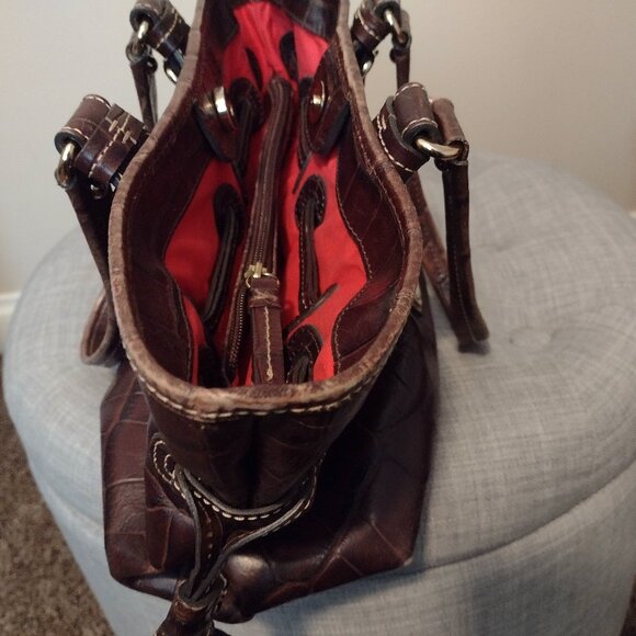 Dooney and Bourke Brown Moro Small Chira Handbag - Picture 10 of 11